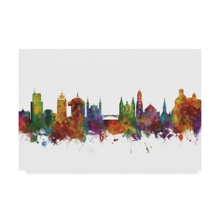 Michael Tompsett 'Ljubljana Slovenia Skyline Ii' Canvas Art,30x47